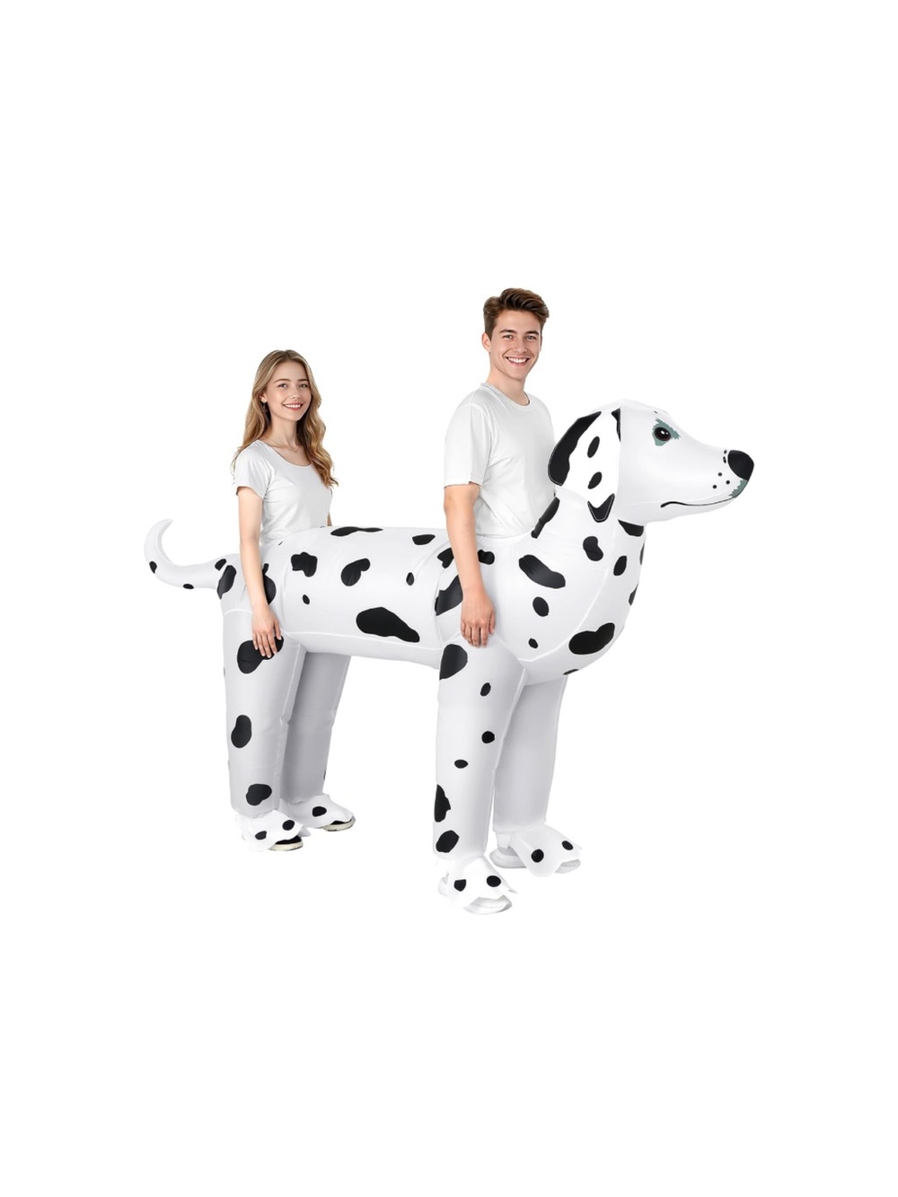 Couple's Inflatable Dalmatian Halloween Costume size adult large